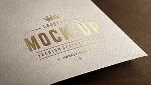 Close Up Logo Mockups Fribly Free Logo Mockup Free Logo Mockup Psd Paper Logo