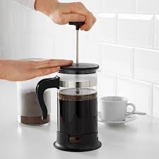 Walk into any 3rd wave coffee house, look at the brewers on display and you will get the brewing french press coffee is easy; Upphetta French Press Coffee Maker Glass Stainless Steel Ca Ikea