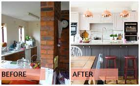 The kitchen island has been a popular design choice for many years. Kitchen Makeovers Before And After Removal Of Pillar And Wall Transforms Space