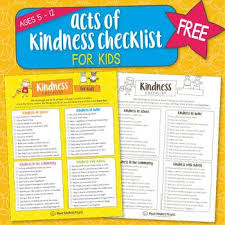 A Printable Checklist To Encourage Students To Perform Acts Of Kindness Use Anytime Yo Student Encouragement Random Acts Of Kindness Social Emotional Learning