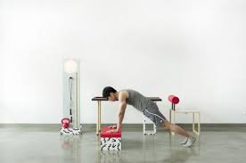 No Sweat Furniture Doubles As Stylish Home Gym Equipment Work Space Flexible Furniture Gym