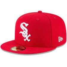Men S New Era Red Chicago White Sox Fashion Color Basic 59fifty Fitted Hat In 2021 Fashion Socks Fitted Hats Hats For Men