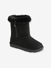 Les bottes pour enfant fille, quant à elles, sont plus hautes : Bottes Fourrees Fille Noir Chaussures