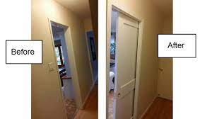 Learn how to install pocket door handles and pulls. How To Install A Pocket Door Using Johnson Pocket Door Hardware Closet Door Hardware Interior Barn Doors Patio Door Installation