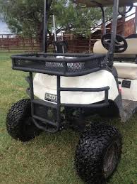 Golf Cart Front Winch Clays Basket Hunting Golf Cart Racks Winch Plate Golf Cart Winch Baskets Golf Carts Custom Golf Carts Winch