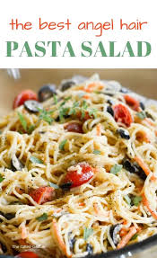 Angel Hair Pasta Salad Recipe Pasta Pizza Angel Hair Pasta Salad Recipe Pasta Salad Recipes Easy Pasta Salad Recipe