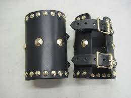 Arm bracelet celtic knot armband elven larp armlet celtic leather armaband. Leather Armor Studded Leather Bracers Wrist Or Bicep Cuffs Etsy