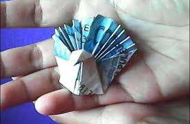 Origami Uang Cara Membuat Bentuk Merak Money Origami How To Make A Peaco Money Origami Origami Origami Tutorial