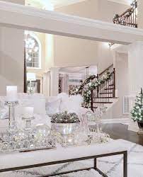 Bright White Home Of Deborah Blount Elegant Home Decor Elegant Christmas Decor Elegant Homes