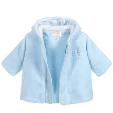Emile Et Rose Blue Fleece Baby Pram Coat