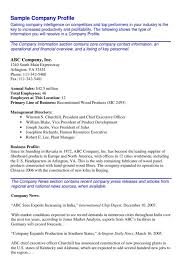 After this major title, a few of the salient additives of this document are affirmed below; Business Profile Template Free Word Templates