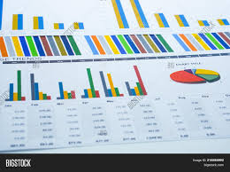Charts Graphs Paper Image Photo Free Trial Bigstock
