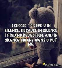 Maybe you would like to learn more about one of these? Quotes About Silence Love 105 Quotes