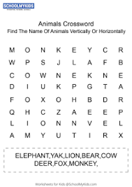 A list of free autumn and fall word search puzzles organized by skill level as well as grade level. Puzzles Worksheets For Kindergarten Grade Free Printable Kindergarten Grade Puzzles Worksheets Schoolmykids Com