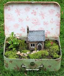 How to create miniature garden. How To Make A Fairy Garden In An Old Suitcase