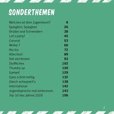 Das jugendwort 2021 soll dann am 25. Langenscheidt 100 Prozent Jugendsprache Das Buch Zum Jugendwort Des Jahres 2020 Amazon De Bucher