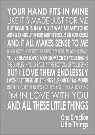 Don't miss out on what your friends are enjoying. One Direction Little Things Word Typography Words Song Lyric Lyrics Wall Art Ebay One Direction Little Things One Direction Lyrics One Direction Lyrics