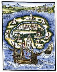 Thomas More S Utopia Title Page Woodcut From The 1516 Edition Social Science Utopia Thomas More Utopia