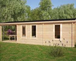 Holzhaus Hansa Holiday Camping 18m2 3 X 9 M 70mm Hansagarten24 Holzhaus Haus Gastehaus