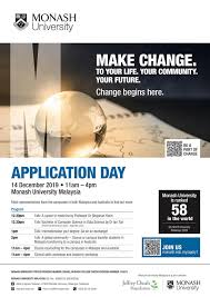 What will yours be like? Monash Application Day 14 December 2019