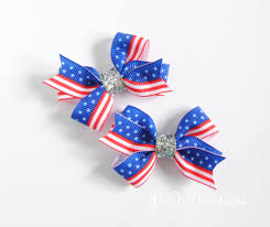 4th Of July Hair Bow Pigtail Set Red White And Blue Hair Bow Fourth Of July Hair Bow Bow Hair Clip Usa Bow Independence D Blue Hair Bows Hair Bows Bows