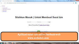 Check spelling or type a new query. Download Source Code Aplikasi Surat Izin Online Berbasis Web Gratis Ordodev