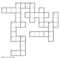 Simple Crossword Puzzle Grid Crossword Puzzles Puzzles For Kids Crossword