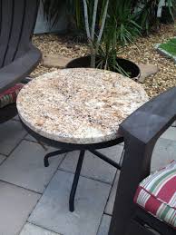 Small Accent Granite Table I Made From A Recycled Base And Added A Piece Of Granite Great For An Out Do Recycled Granite Granite Coffee Table Diy Patio Table