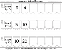 Skip Counting By 2 5 And 10 Worksheet Free Counting Worksheets Skip Counting Worksheets Counting By 2