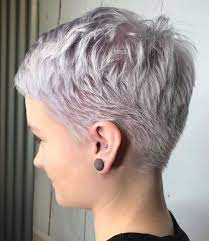Delicate Tapered Feathered Crop Short Hair Styles Pixie Super Short Hair Short Hair Haircuts