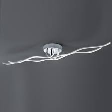 Moderne 4,5w led deckenleuchte esszimmer dimmbar titanfarbig trio 626510987. Led Deckenleuchte Catoki In Chrom Und Acryl Dimmbar Wohnlicht
