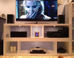 Maybe you would like to learn more about one of these? Sarah S Simple Yet Stylish Ikea Hack N Stack Tv Stand Ikea Tv Stand Ikea Tv Tv Stand Designs