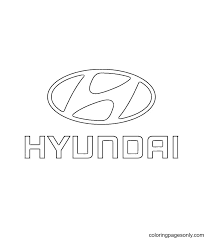 However, it contains symbolic elements about the company. Hyundai Logo Coloring Pages Car Logo Coloring Pages Coloring Pages For Kids And Adults