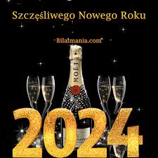 50+ Szczęśliwego Nowego Roku 2024 GIF | Obrazy | Życzenia