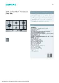 You can lock the cooktop by pressing and holding the key touch button. 9000645988 Siemens Home Appliances Pdf Catalogs Documentation Brochures