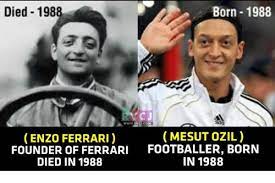 Mesut özil ise ferrari'nin ölüm yılı olan 1988 yılının ekim ayında dünyaya merhaba dedi. Born 1988 Died 198 Rvc Jcom Mesut Ozil Enzo Ferrari Founder Of Ferrari Footballer Born In 1988 Died In 1988 Ferrari Meme On Me Me