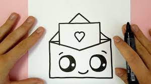 38 easy diy valentine's day cards to tell someone how much you care. How To Draw A Super Cute Love Enveloppe Valentine S Day By Rizzo Chris Youtube