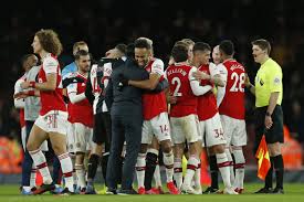 Alexandre lacazette (arsenal) right footed shot from the centre of the box to the top right corner. Epl Arsenal End Winless Run Beat Newcastle 4 0 Punch Newspapers