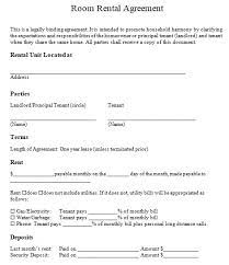 10 Best Free Room Rental Agreement Templates Word Pdf