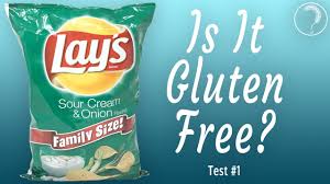Find best gluten free chips. Are Lay S Sour Cream Onion Potato Chips Gluten Free Gluten Test 1 Youtube