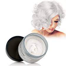 To cover white hair effectively, ensure that you choose a hue that is a shade or two darker than your natural hair color. Amazon Com Mofajang Hair Color Wax Styling Cream Mud Temporary Hair Dye Wax Natural Hairstyle Dye Pomade For Party Cosplay Halloween 4 23 Oz White Beauty Personal Care