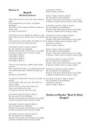 Black And White Michael Jackson Lyrics Michal Jackson Lyrics Book I 21 728 Jpg 728 1030 Beat It Michael Jackson Michael Jackson Jackson