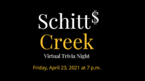 Our ultimate schitt's creek quiz is made up of 7 rounds and there are 10 questions per round. Schitt Creek Virtual Trivia Night Heyturlock Turlock S Very Own Event Calendar