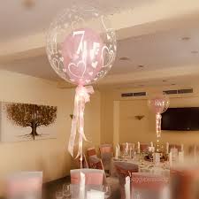 zauberhafte bubble ballons mit lichterketten led s und tischzahlen tischnummern tablenumber pink herzballon lichterkette tischnummern licht