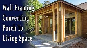 Wall Framing To Enclose Existing Covered Porch Frames On Wall Patio Pergola