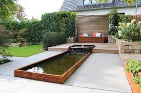 Dank sträuchern, sitzecken und bäumen können kleine gärten optisch größer wirken. Der Kleine Garten Einer Doppelhaushalfte Meisterbetrieb Messner Garten Schwerte