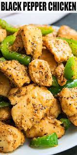 Chinese Black Pepper Chicken Recipe Quick Easy Best Healthy Spicy Stir Fry Homemade With Stuffed Peppers Chicken Stuffed Peppers Healthy Chicken Recipes