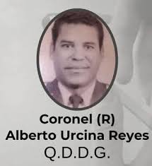 El CORONEL EN CONDICION DE RETIRO ALBERTO URCINA REYES ( Nacio 27 de  noviembre 1945 en Olanchito Honduras