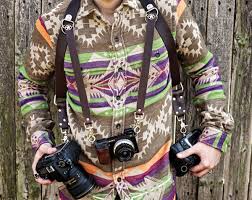Image result for Leather Dual Camera harness for Photographer