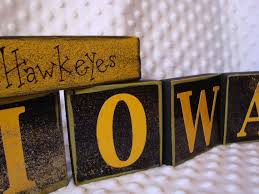 Iowa Hawkeyes Decorative Wood Blocks Love This Will Be Doing For Landon Hawkeyes Iowa Hawkeyes Wood Blocks